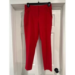 New York & Company 7Th Avenue Design Studio Red Pants Women's Size 8